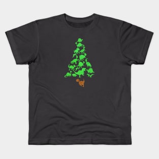 Christmas Tree Rex Kids T-Shirt